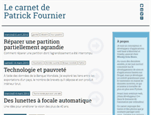 Tablet Screenshot of patrickfournier.com